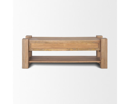 Mercana - Beth Media Console in Light Brown, Wood