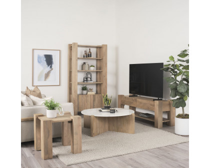 Mercana - Beth Media Console in Light Brown, Wood