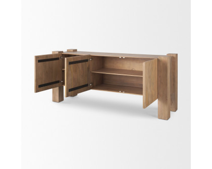 Mercana Beth Sideboard - Light Brown, Wood