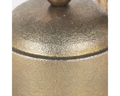 Mercana Quincy Medium Metal Decorative Bell Object - Gold