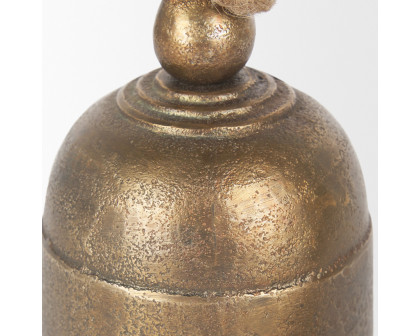 Mercana Quincy Small Metal Decorative Bell Object - Gold