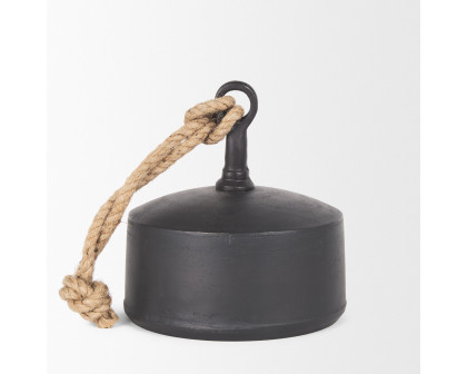 Mercana Quincy Large Metal Decorative Bell Object - Black