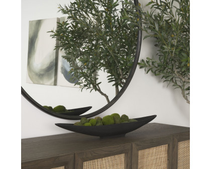 Mercana Piero Metal Decorative Bowl - Black, Small