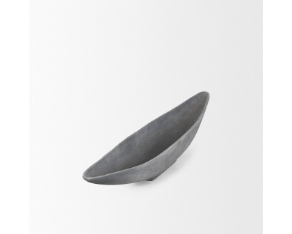 Mercana Piero Metal Decorative Bowl - Concrete, Small