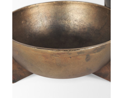 Mercana - Quita Large Gold Metal Decorative Bowls (Set of 2)