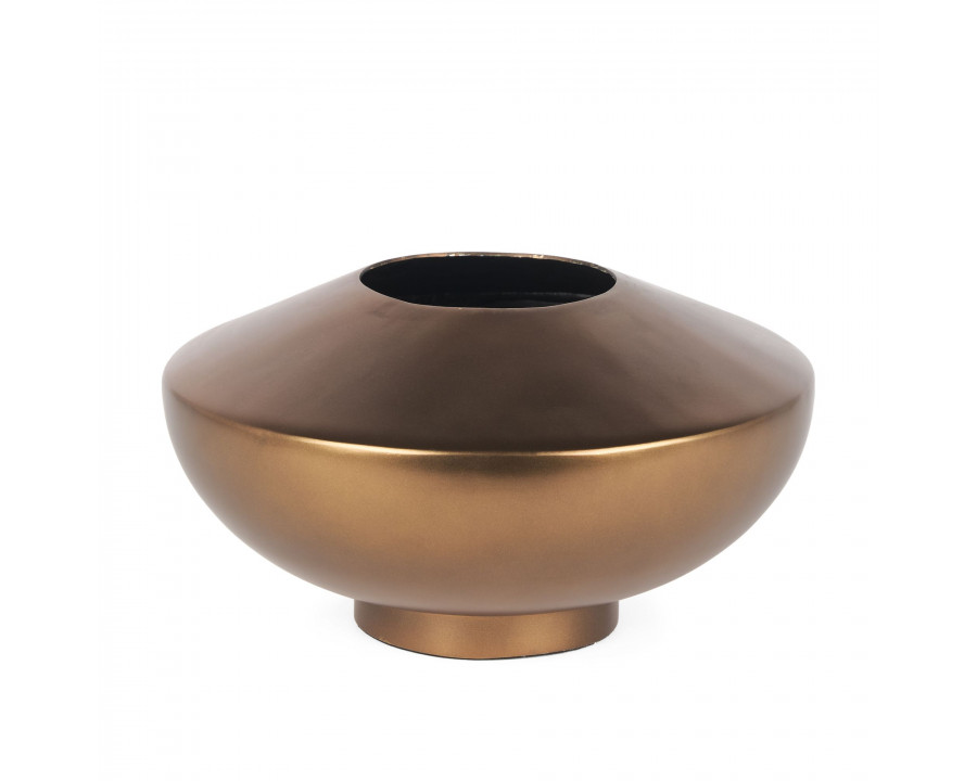 Mercana Quiana Large Metal Vase - Gold