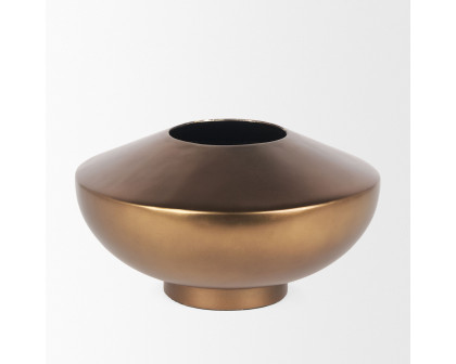 Mercana Quiana Large Metal Vase - Gold