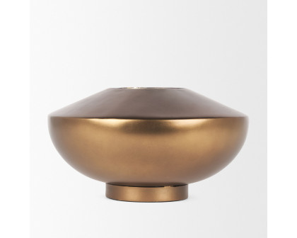 Mercana Quiana Large Metal Vase - Gold