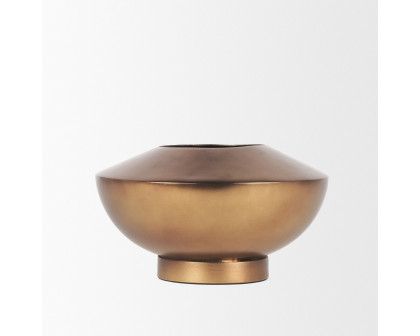 Mercana Quiana Medium Metal Vase - Gold