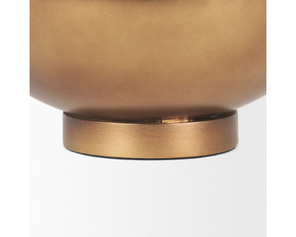 Mercana Quiana Medium Metal Vase - Gold