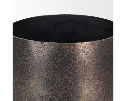 Mercana Quade Small Metal Planter - Gold