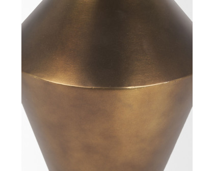 Mercana Perrin Large Metal Decorative Vase - Gold