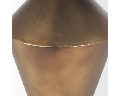 Mercana Perrin Small Metal Decorative Vase - Gold