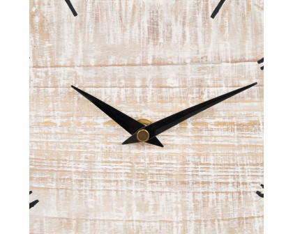 Mercana - Raja Matte Black Metal Table Clock