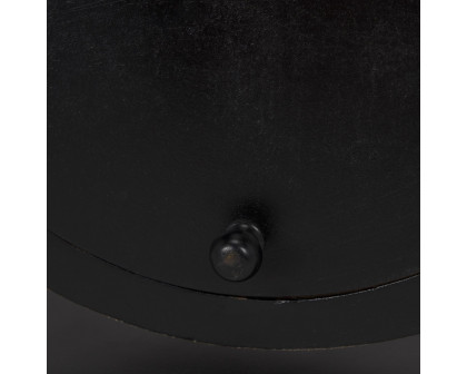 Mercana - Raja Matte Black Metal Table Clock