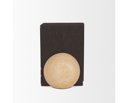 Mercana - Rahmi Sandstone Orb Bookends