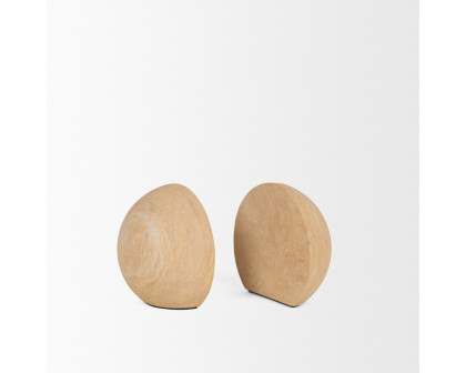 Mercana - Rahmi Sandstone Orb Bookends