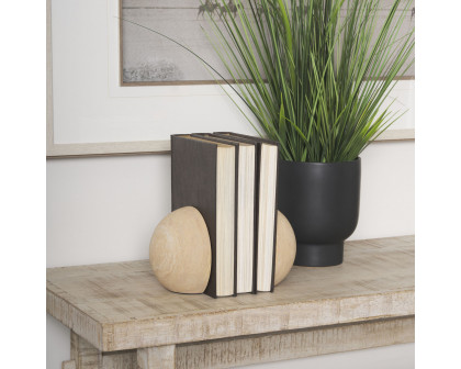 Mercana - Rahmi Sandstone Orb Bookends