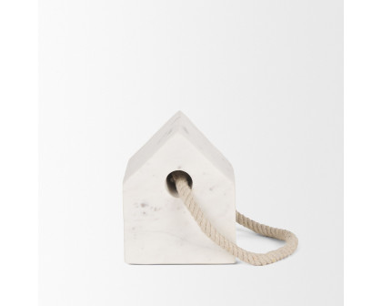 Mercana Raena Marble House Door Stopper - White