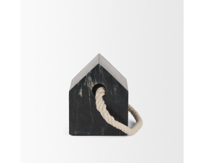 Mercana Raena Marble House Door Stopper - Black