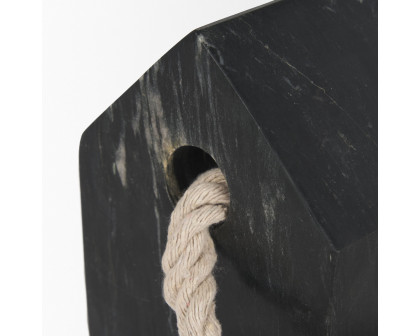 Mercana Raena Marble House Door Stopper - Black