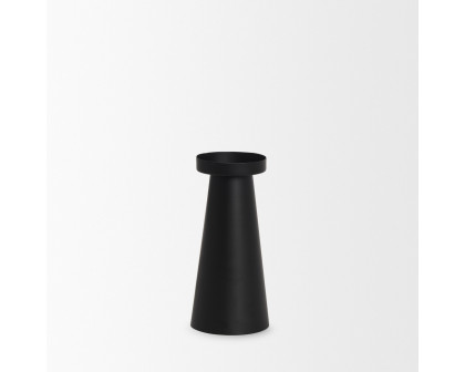 Mercana - Quadir Matte Black Metal Candle Holder