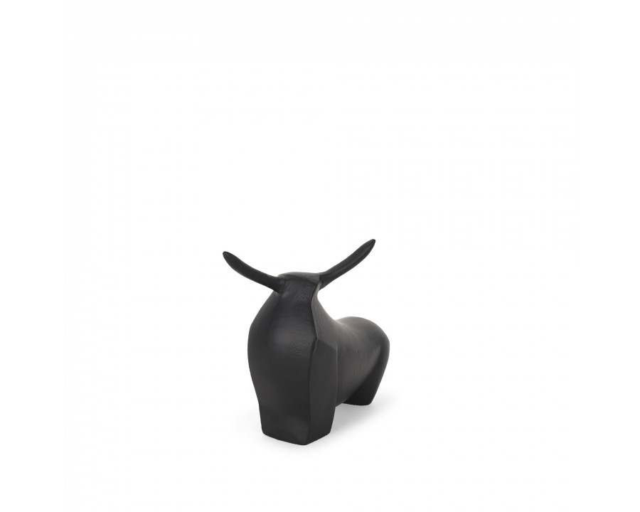 Mercana Radu Small Metal Bull Decorative Object - Black