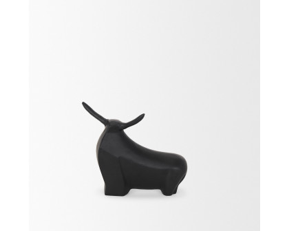 Mercana Radu Small Metal Bull Decorative Object - Black