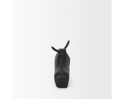 Mercana Radu Small Metal Bull Decorative Object - Black