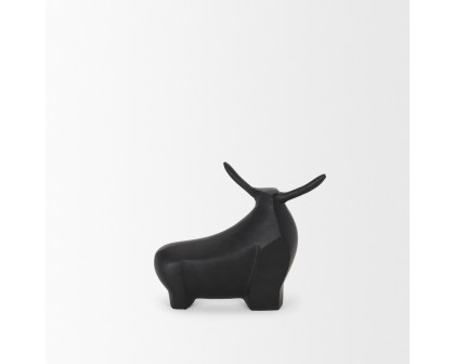 Mercana Radu Small Metal Bull Decorative Object - Black