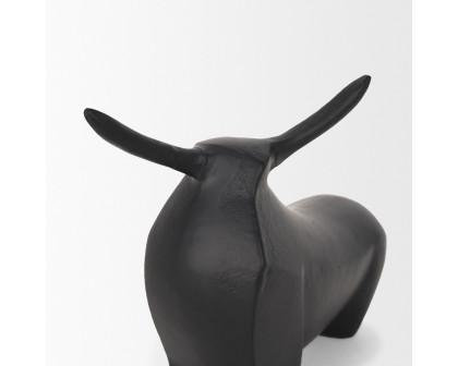 Mercana Radu Small Metal Bull Decorative Object - Black