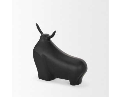 Mercana Radu Large Metal Bull Decorative Object - Black