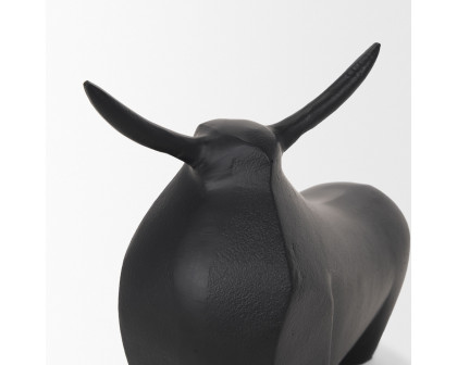 Mercana Radu Large Metal Bull Decorative Object - Black