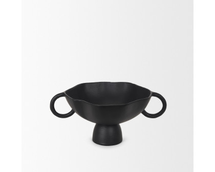 Mercana Radka Metal Decorative Bowl - Black, Small