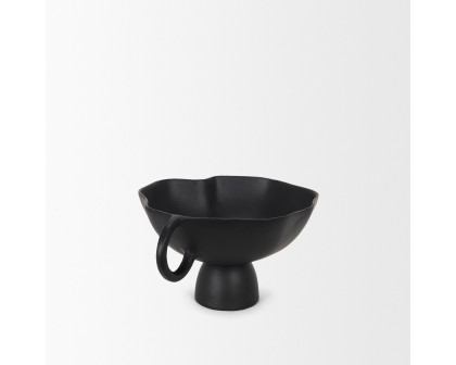 Mercana Radka Metal Decorative Bowl - Black, Small