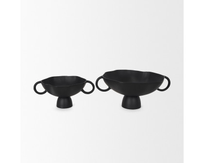 Mercana Radka Metal Decorative Bowl - Black, Small