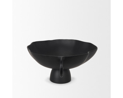 Mercana Radka Metal Decorative Bowl - Black, Large