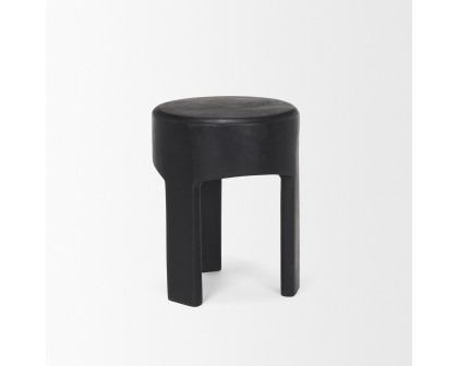 Mercana - Riya Counter Stool in Black, Wood