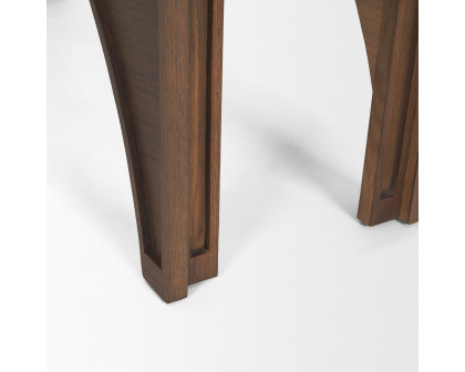 Mercana - Laraya Dark Brown Wood Arched Console Table