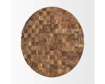 Mercana 32" Into the Abyss II Wall Art - Light Brown, Wood