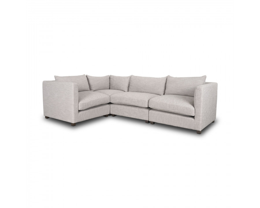 Mercana Halston 4 Piece Sectional - Light Gray