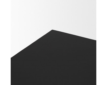 Mercana - Sobi Matte Black Square Metal Side Table