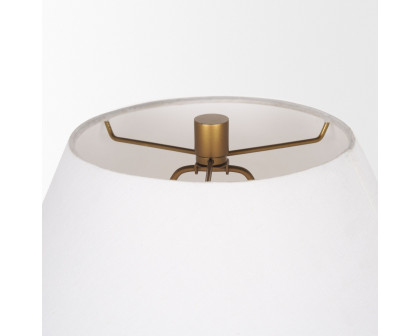 Mercana Salaah Table Lamp with Cream Shade - Gold