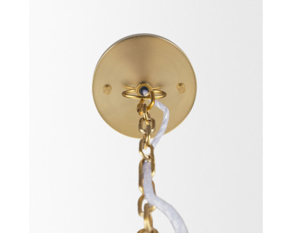 Mercana - Saliha Cane with Brass Metal Pendant Light