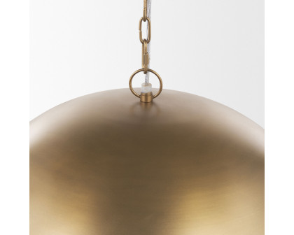 Mercana Sanne Large Pendant Light with Silver Foil - Gold, Metal