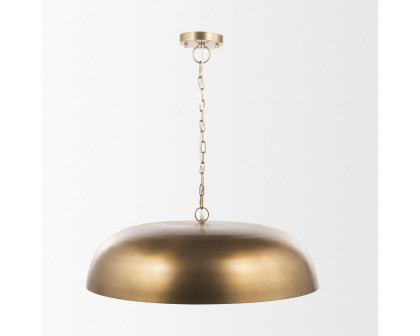 Mercana Sanne Wide Pendant Light with Silver Foil - Gold, Metal