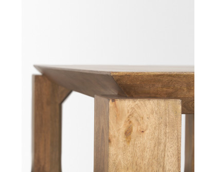 Mercana - Sapphira Brown Wood Tapered Top Console Table