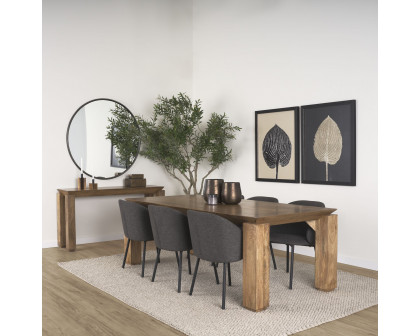 Mercana - Sapphira Brown Wood Tapered Top Console Table