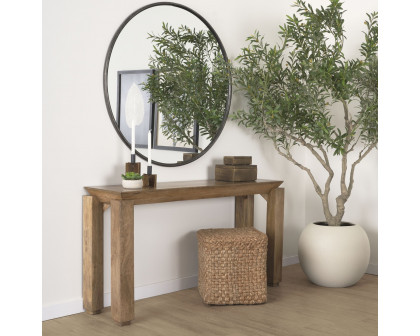 Mercana - Sapphira Brown Wood Tapered Top Console Table