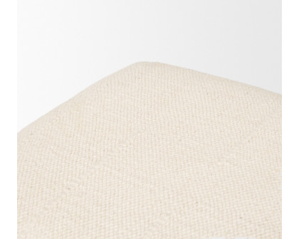 Mercana Shae Bench with Oatmeal Fabric - Cream